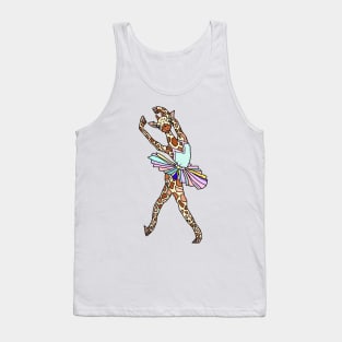 Giraffe Ballerina Tutu Tank Top